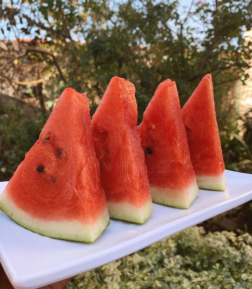 pedaços de melância